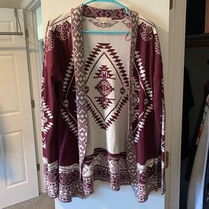 Patterned cardigan